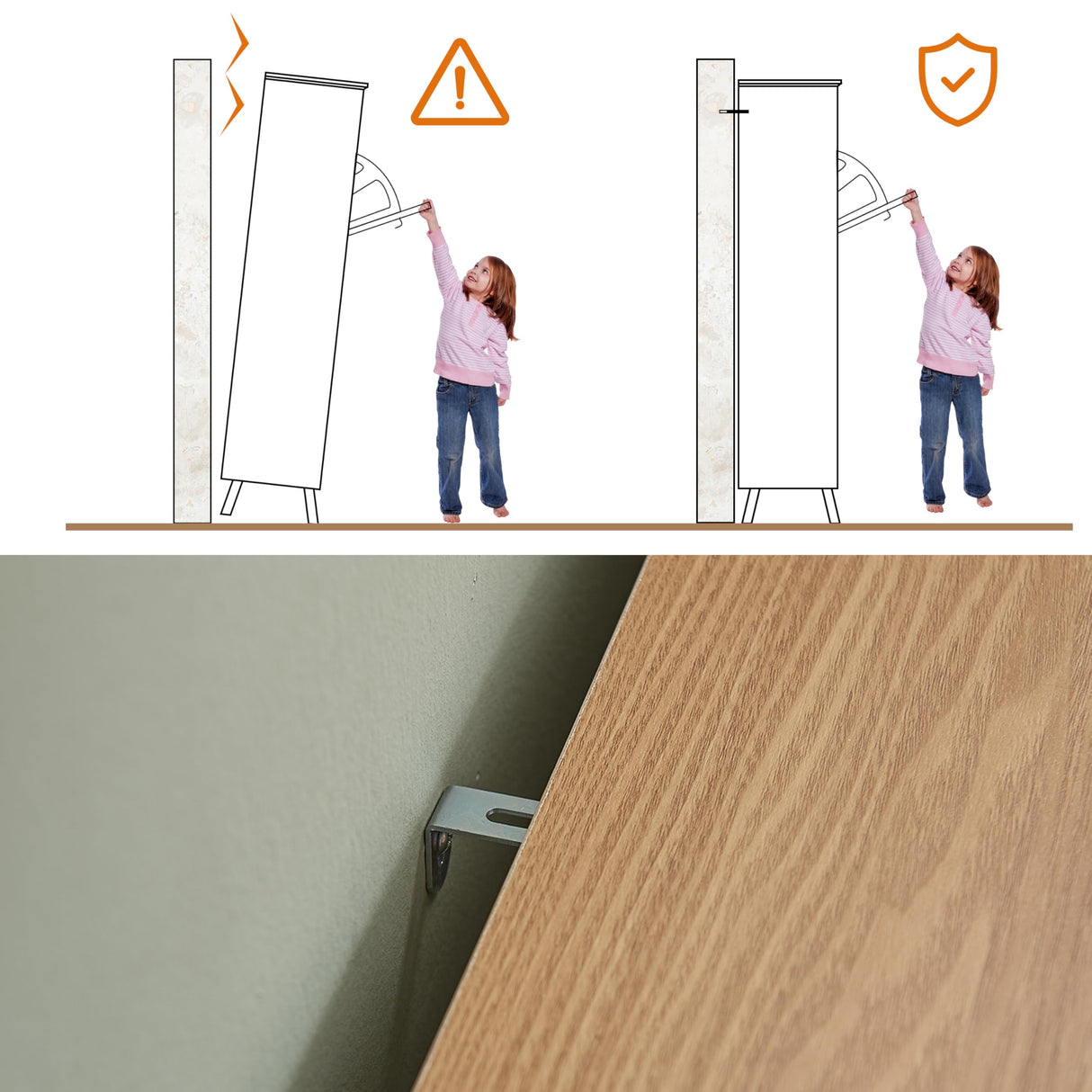 Alaxgumrol Cabinet With 2 Flip Drawers - Farmhouse Slim Storage for Shoes With Door, Freestanding Hidden Organizer, Narrow Rack for Entryway Hallway, White Oak Alaxgumrol