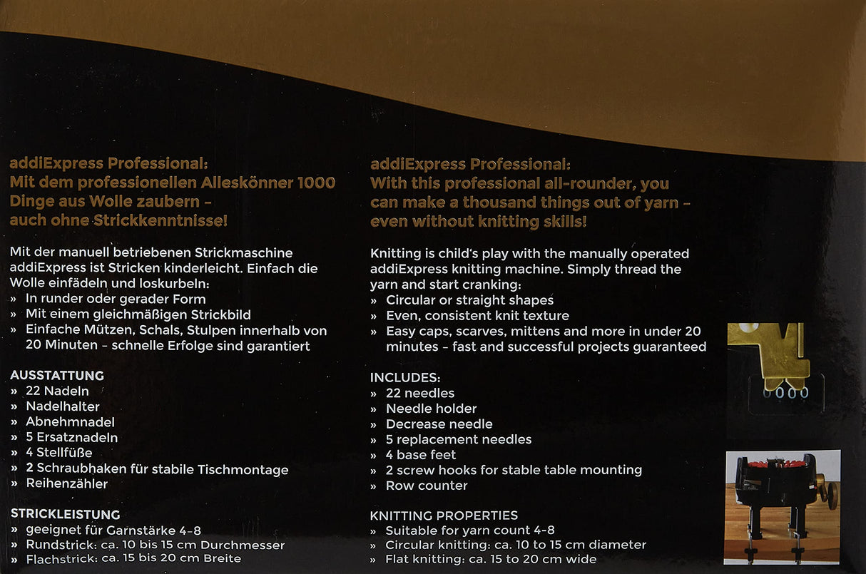 Addi Express Knitting Machine Addi