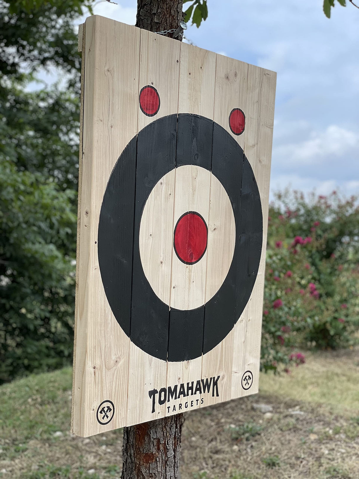 Large 2-Ring Painted Frameless Axe and Knife Throwing Target Generic