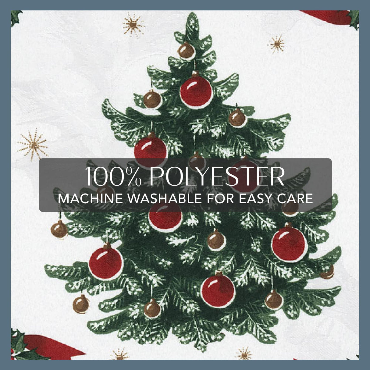 Elrene Home Fashions Villeroy & Boch Toy's Delight Christmas Wrinkle Resistant Fabric Tablecloth, Holiday Table Decor, 60"x102" Rectangle, Multi Elrene