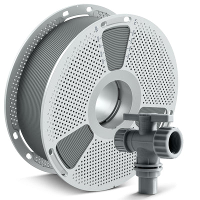 SUNLU PA6-GF 3D Filament 1.75mm 1KG, 25% Glass Fiber Nylon Filament, High Temp Resistance 417°F (214°C), Corrosion Resistance, Engineering filament, Dimensional Accuracy±0.02mm, 1KG Spool(2.2lbs),Gray