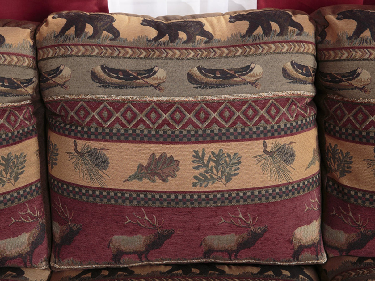 American Furniture Classics Model Two Piece Sofa sectional brown pinto American Furniture Classics