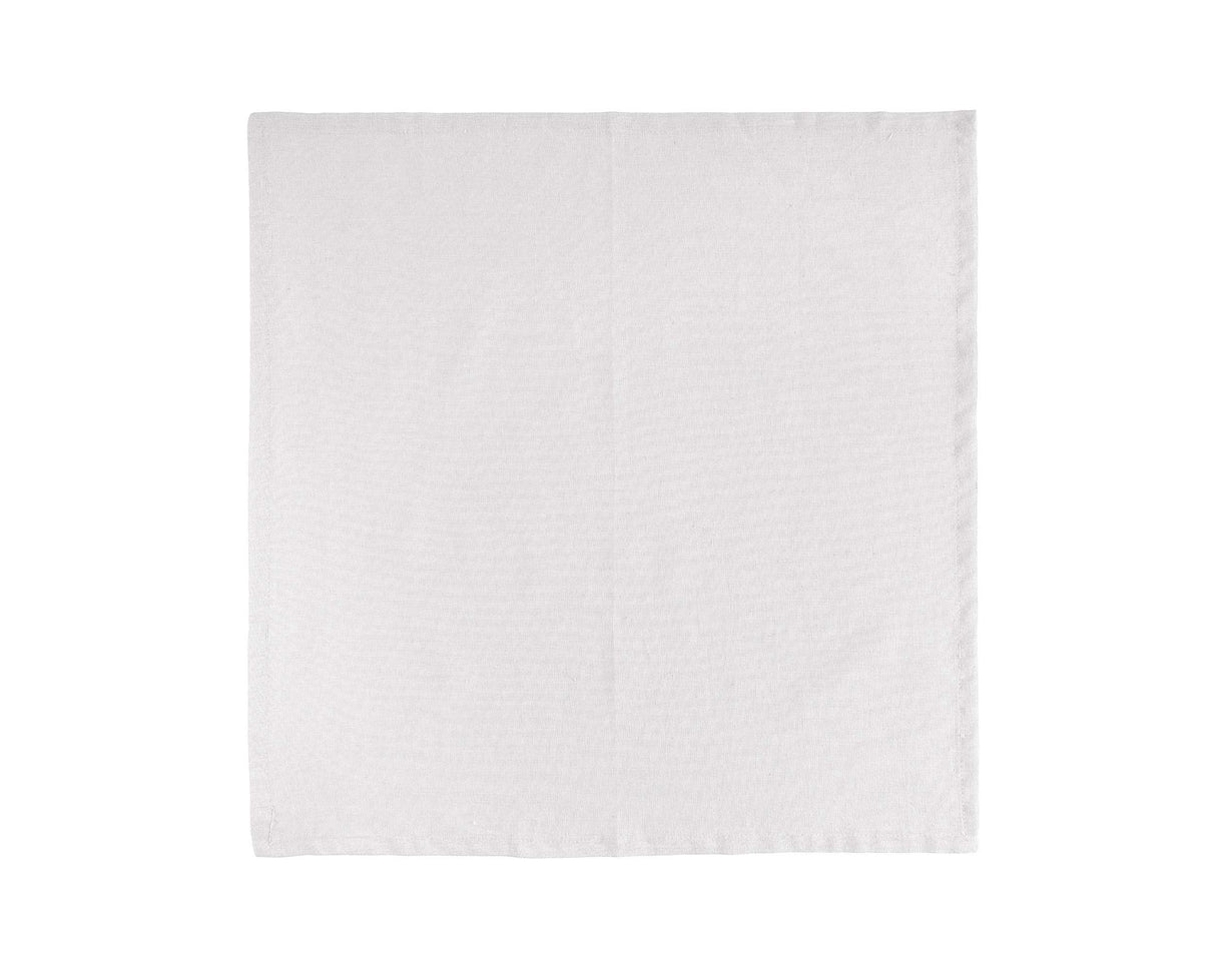 Fingercraft Cloth Napkins, Cotton Linen Blend Napkins Cloth Washable 12 Pack Premium Quality for Parties, Christmas, Thanksgiving, Weddings, Mitered Corner Dinner Napkin for Every Day Use White FINGERCRAFT
