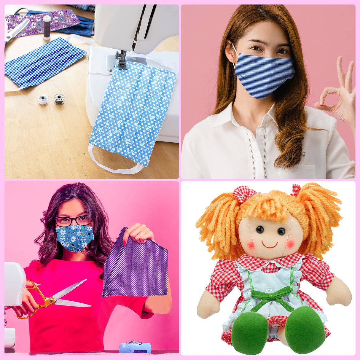 40 Pcs 10 x 10 Inches Cotton Fabric Bundle Squares Precut Fabric Multi Color Floral Fat Squares Sheets for DIY Craft Quilting Sewing(Fresh Patterns) Tegeme