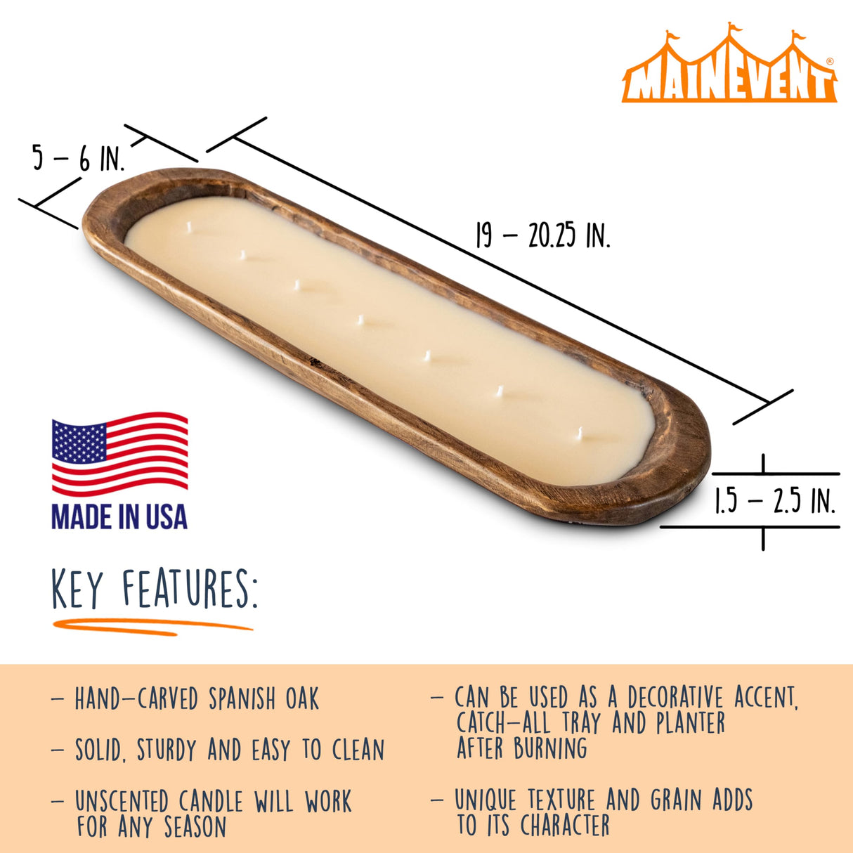 Wooden Dough Bowl Candle 20 Inch, Farmhouse Dough Bowl Candle, Table Centerpiece Wooden Dough Bowl Soy Candle, Wooden Bowl Candle Boat Wooden Candle Bowl, Bread Bowl Candle, Farmhouse Candle MAINEVENT