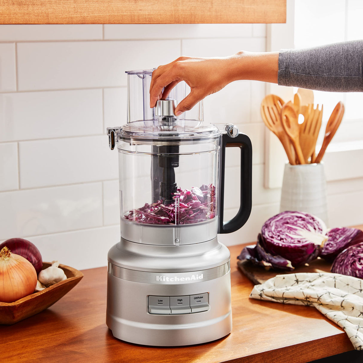 KitchenAid 13 Cup Food Processor, Contour Silver KitchenAid