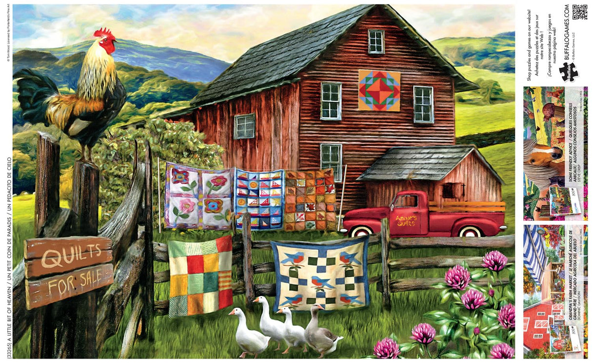 Buffalo Games - Tom Wood - A Little Bit of Heaven - 500 Piece Jigsaw Puzzle for Adults -Challenging Puzzle Perfect for Game Nights - Finished Size is 21.25 x 15.00 Buffalo Games