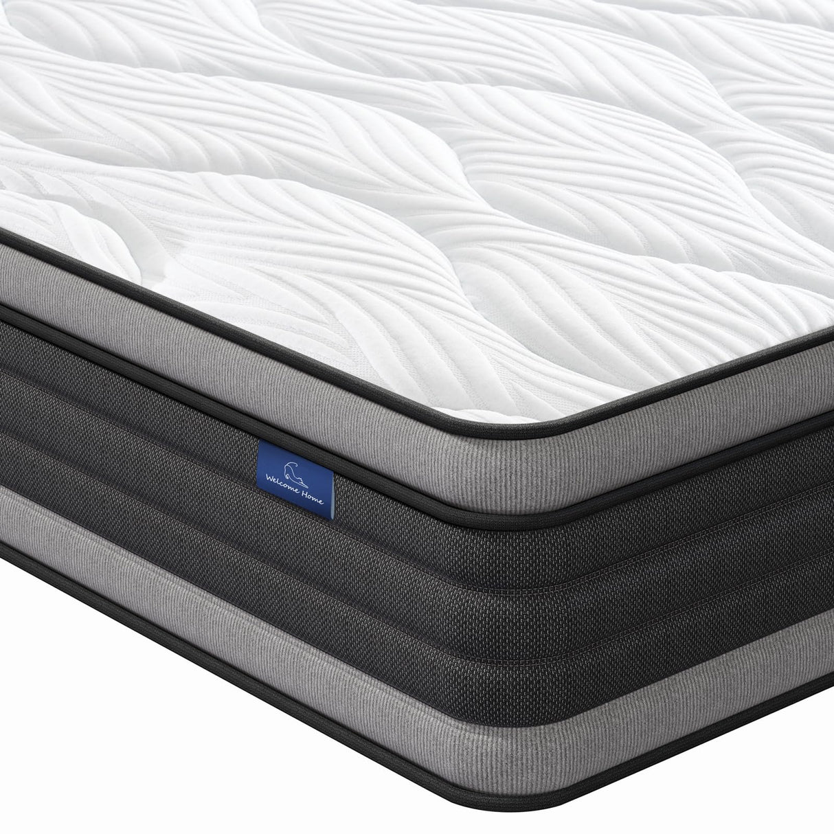 Vesgantti King Mattress, 10 Inch Hybrid King Size Mattress with Memory Foam and Individually Pocket Spring, Pressure Relief and Supportive, Medium Firm Feel, Mattress in a Box Vesgantti