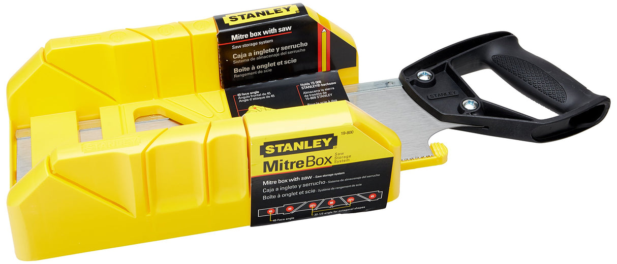 STANLEY Hand Saw with Mitre Box, 12-Inch (19-800) Stanley