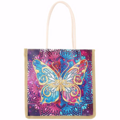 KACASHIP 5d Diamond Painting Shopping Tote Bags Kits Handmade Art Reusable Handbags Craft for Women Grandma Daughter Gifts