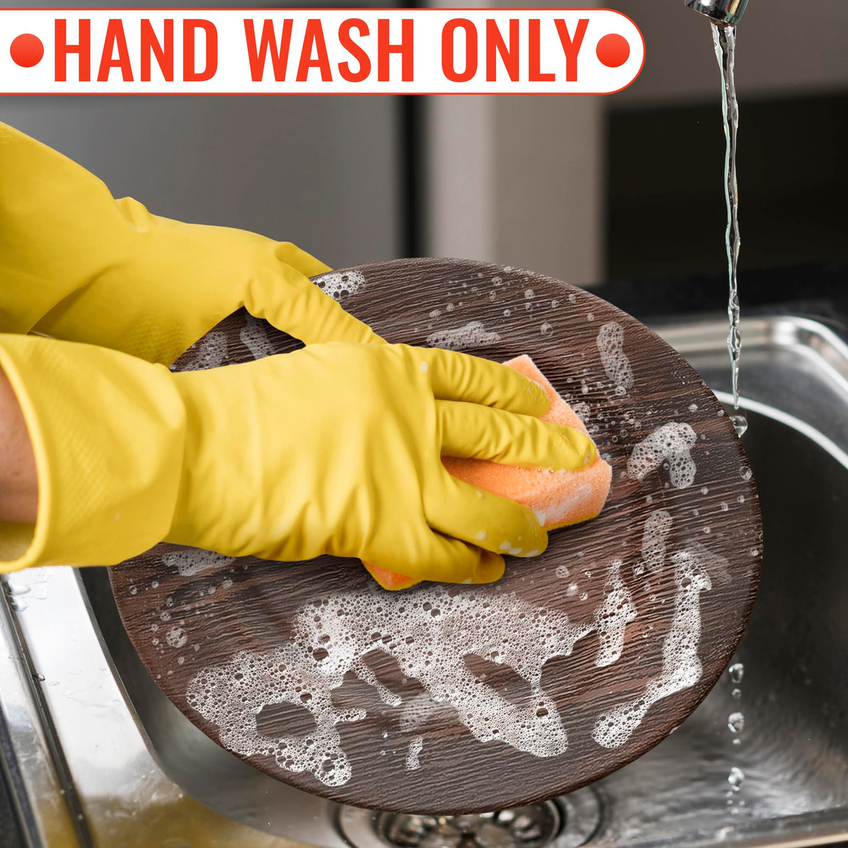 13'' Round Plastic Wood Charger Plates Set of 4 Chargers In Bulk Rustic Wood Round Table Charger Wedding Party Chargers Plate Set for 4 - 13 inch Rustic Kitchen Wood Plate Charger Wedding Table Decor BURIUS