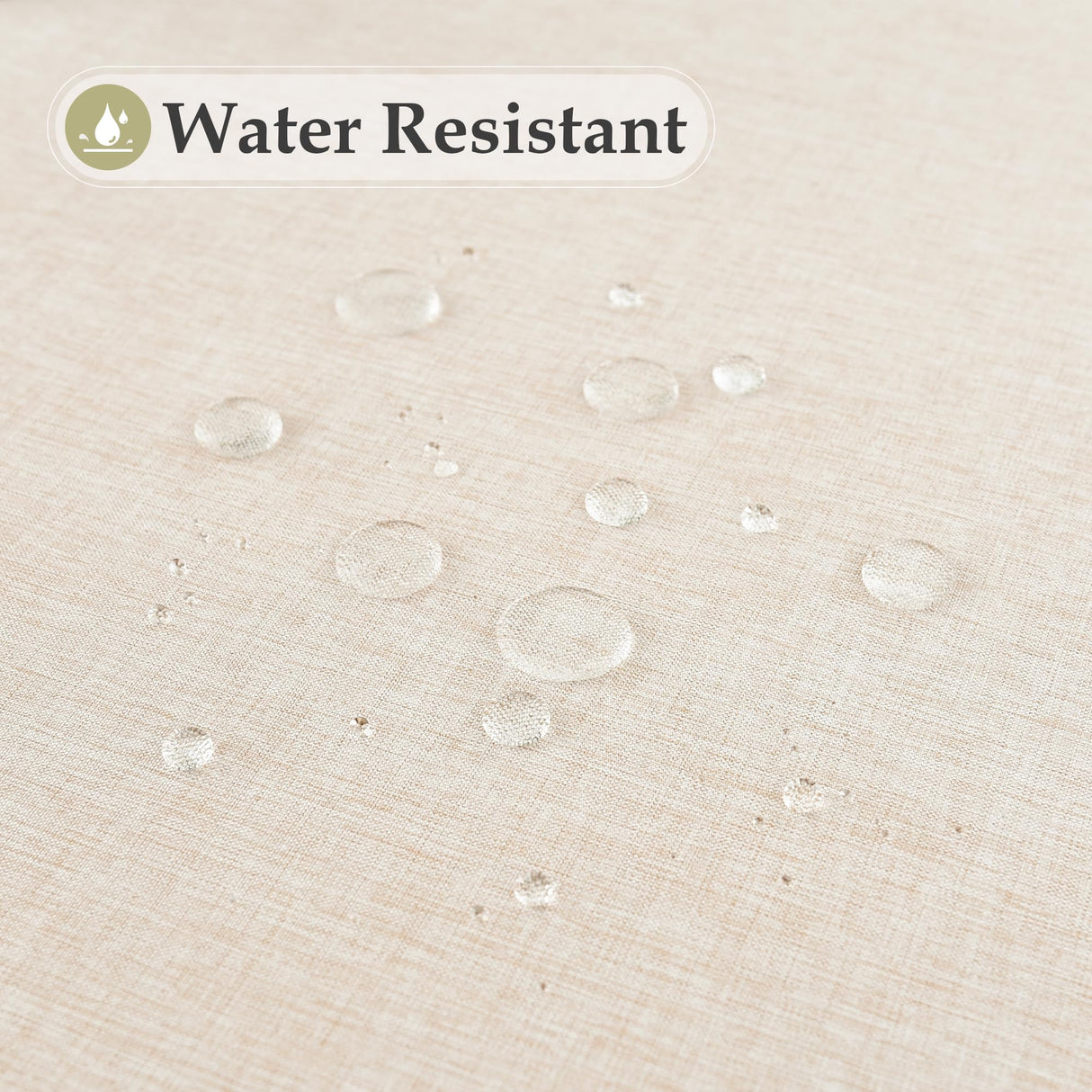 Faux Linen Small Square Tablecloth Farmhouse Waterproof Neutral Table Cloth Washable Table Cover for Indoor Outdoor Home Kitchen Dinning Room 36 x 36 Inch Trczzone