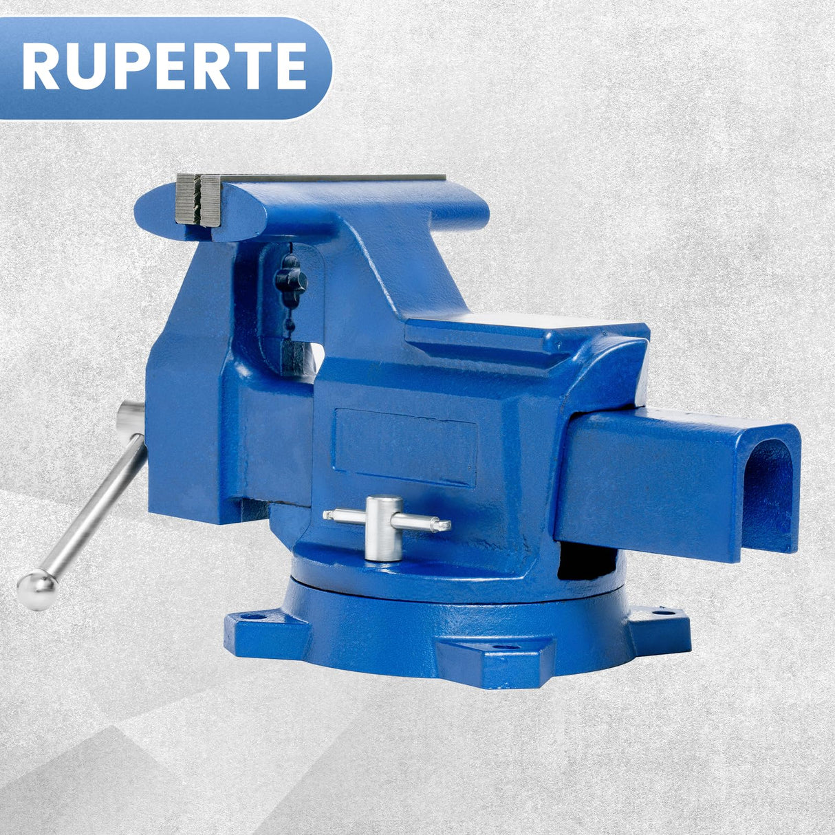 RFRYZE 6" Bench Vise Heavy Duty Ductile Iron Table Top Clamp 360°Swivel Base with Anvil for Electronic Welding Woodworking and Fishing Gear RFRYZE