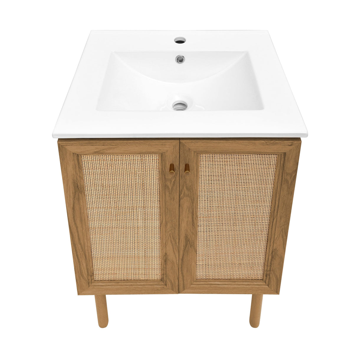 Swiss Madison Classe 24" Bathroom Vanity in Oak Bath Sink Cabinet Sink Included Swiss Madison