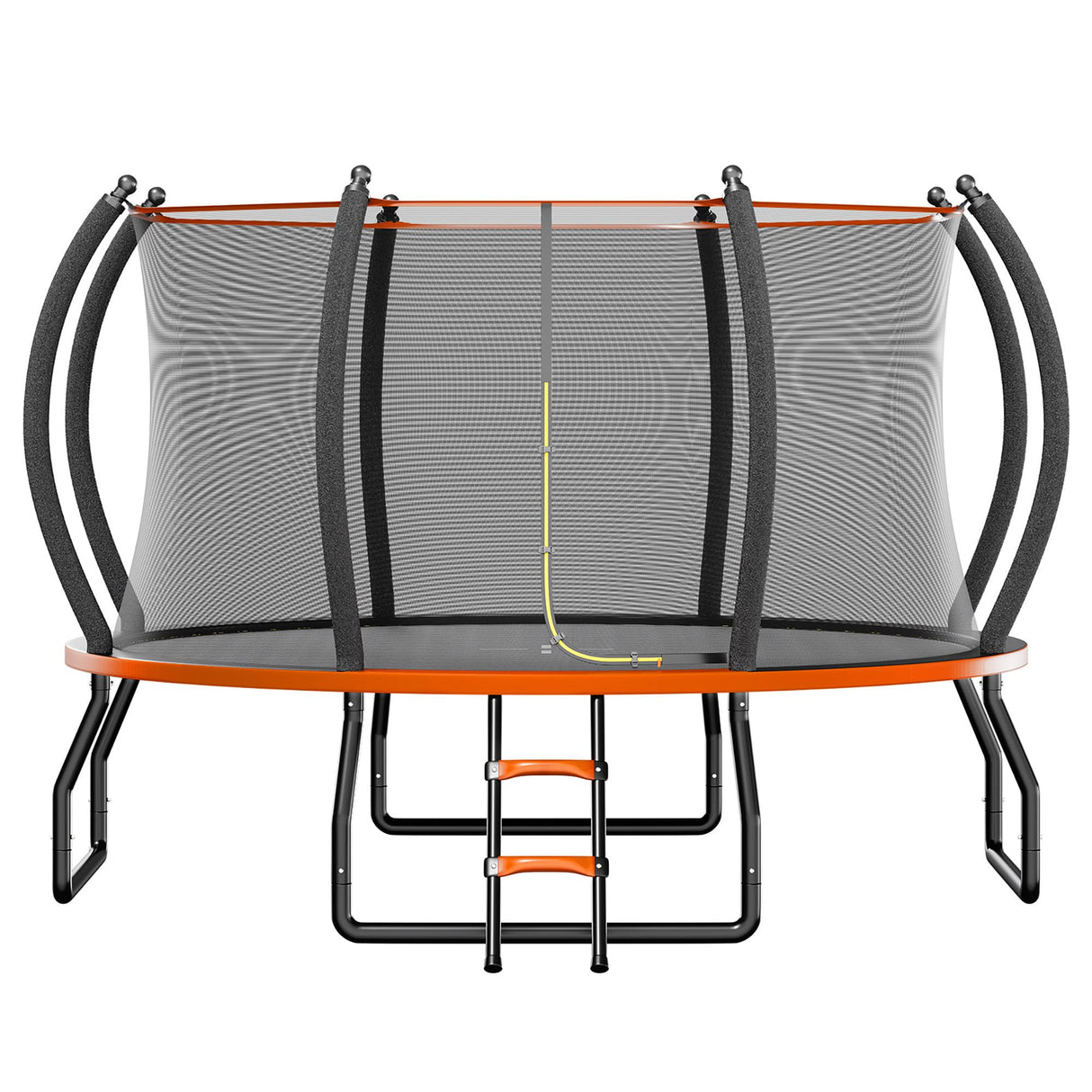 YUMPIE 8FT 10FT 12FT 14FT 16FT Trampoline with Pop-up Quick Connector, Trampoline Outdoor with Enclosure and Ladder, ASTM Approval for Kids and Adults YUMPIE