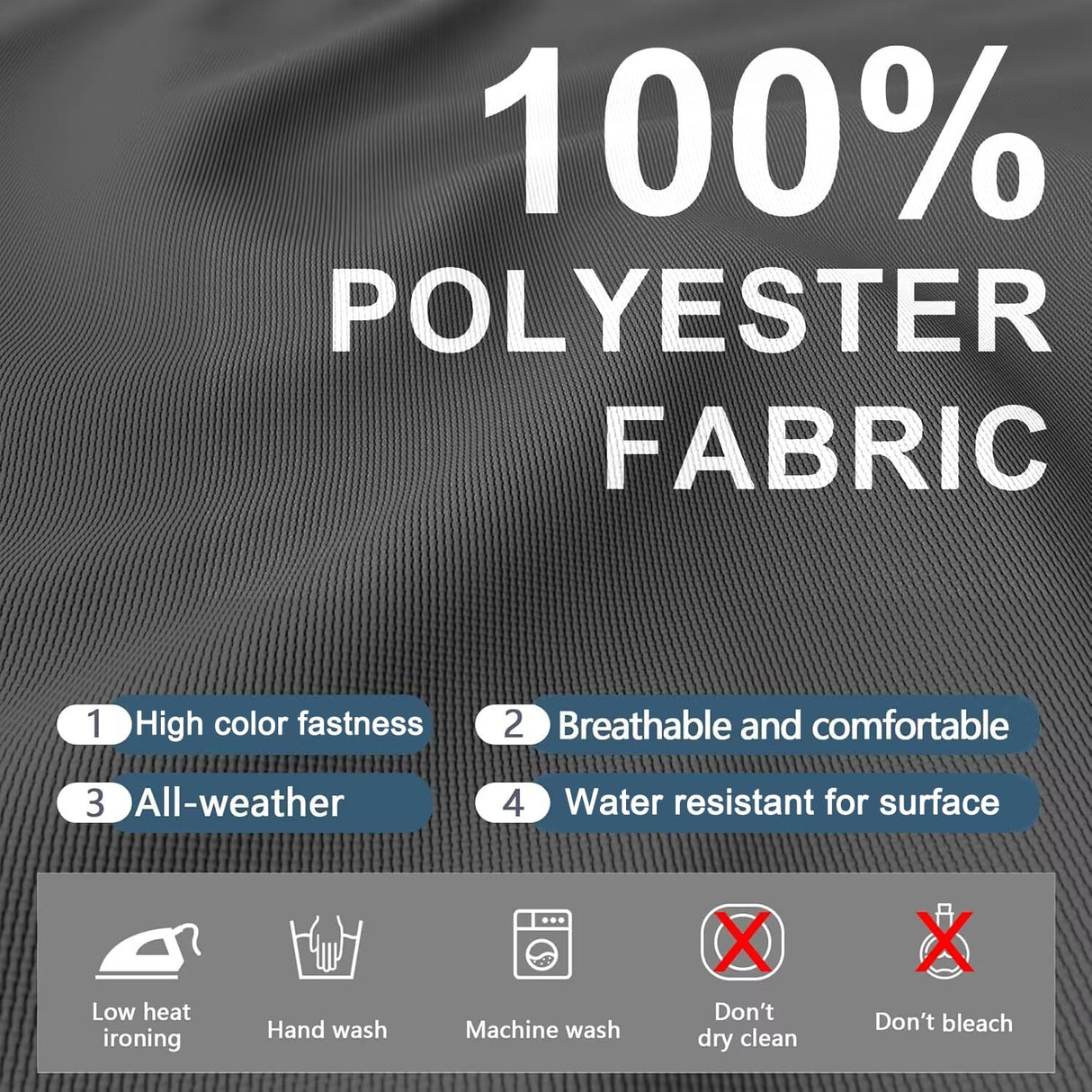 9 Pack Patio Cushion Covers Set Outdoor Furniture Cushion and Pillow Cover Replacement Fit for 5 Pieces 4-Seater Wicker Rattan Patio Sectional Sofa Chair Couch Set,Dark Gray-Cover Only (Large) ClawsCover