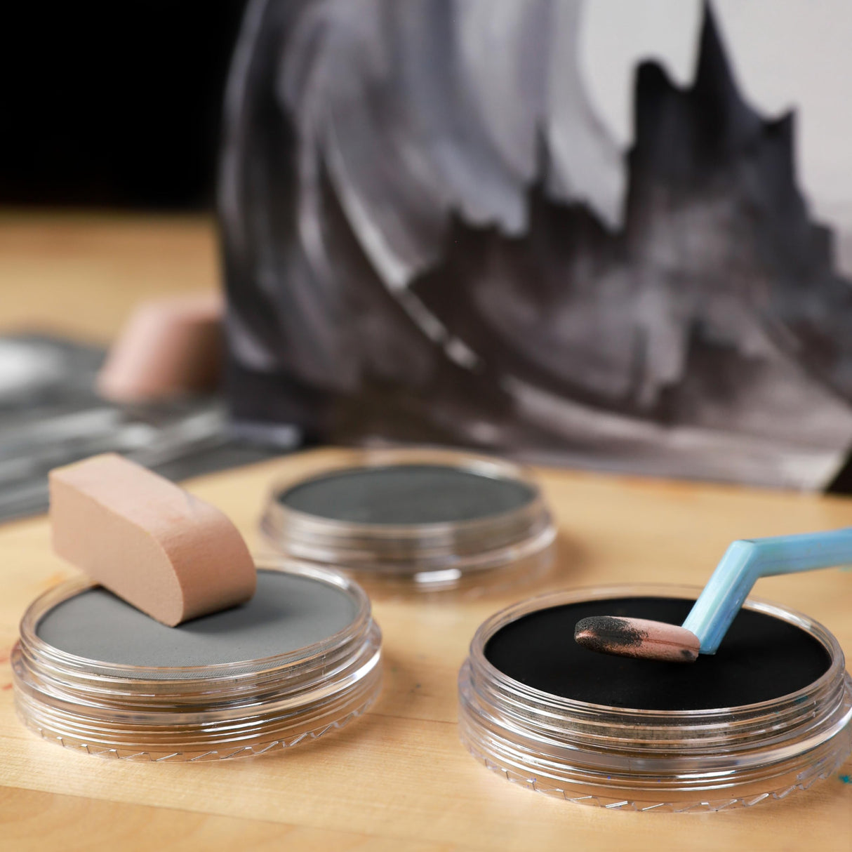 PanPastel Artist Pastels by GOLDEN, Grayscale Set, 7 Color, Professional Artist Pastels, Unique Pan Format (cake-like) PanPastel