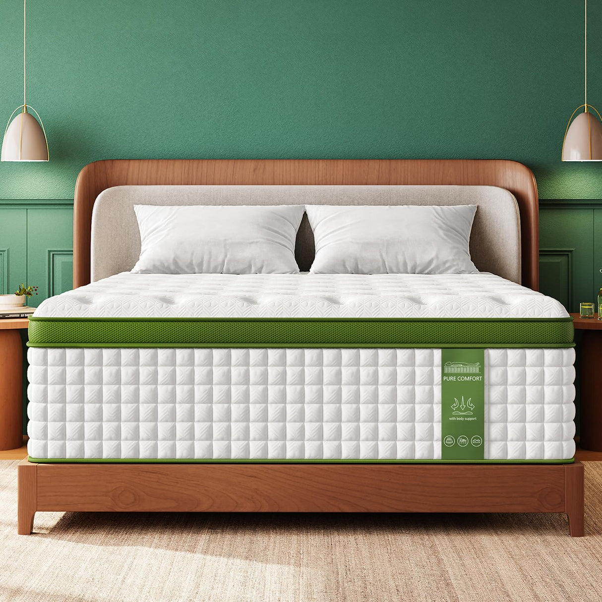 BedStory King Mattress for Side Sleepers & Couples,14 Inch Cooling Gel Hybrid Bed Extra Lumbar & Shoulder Support CertiPUR-US with 960+ Pocket Springs, Pain Relief Fiberglass-Free 365-night Trial BedStory