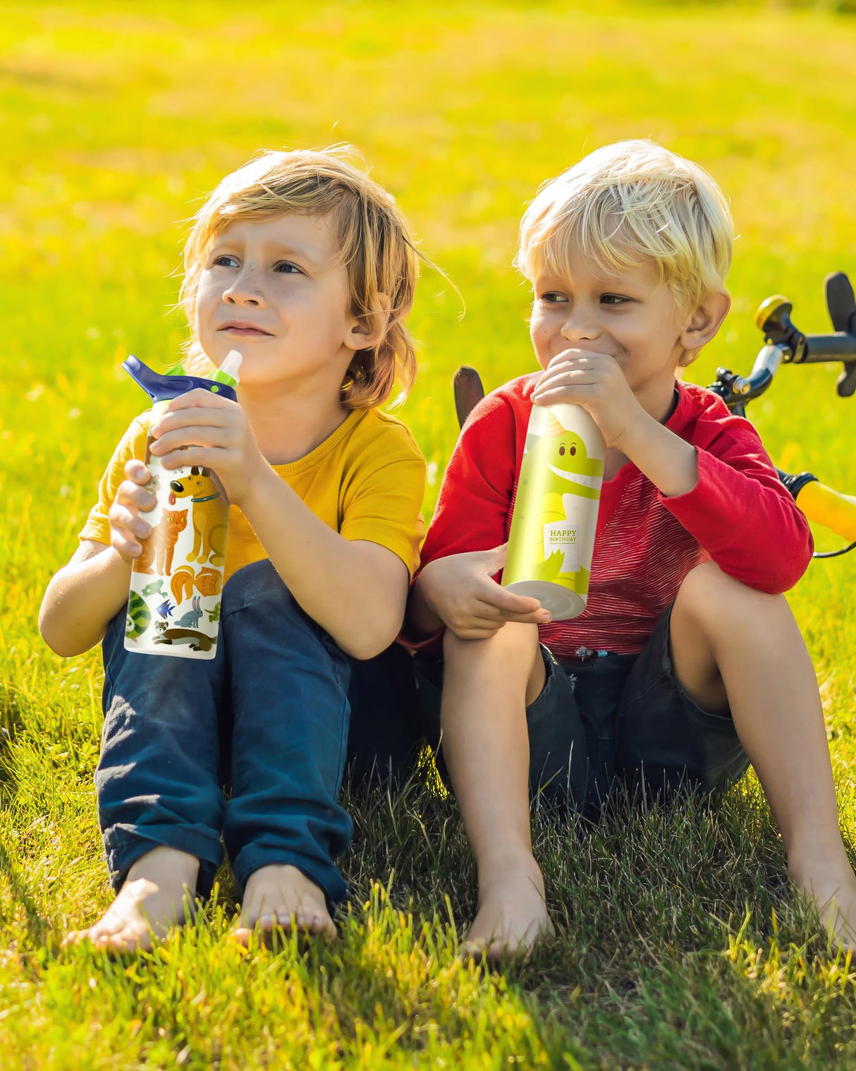 OFFNOVA 16oz Kids Sublimation Water Bottle Blank Bulk, Kids Sublimation Tumbler Cups for Boys Girls to School Sports Travel Camping (6 Pack) OFFNOVA