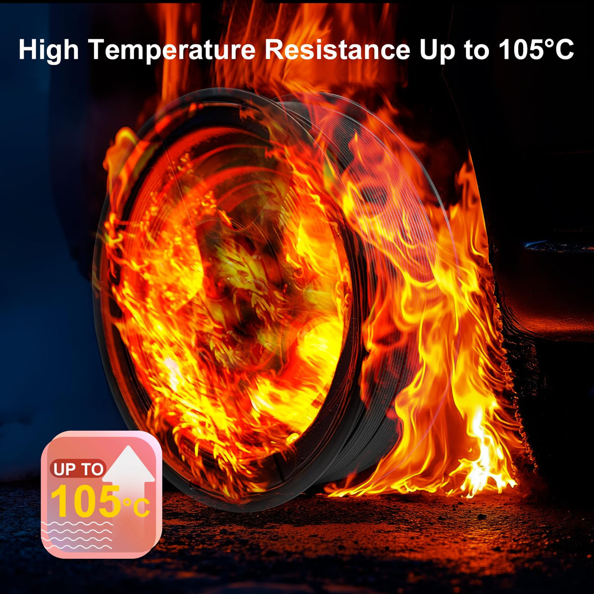 IEMAI Carbon Fiber ABS Filament 1.75mm, Black ABS-CF 1kg Spool, High Strength, Impact & Heat Resistant 3D Printer Filament, Perfect for Functional Parts & Industrial Applications IEMAI