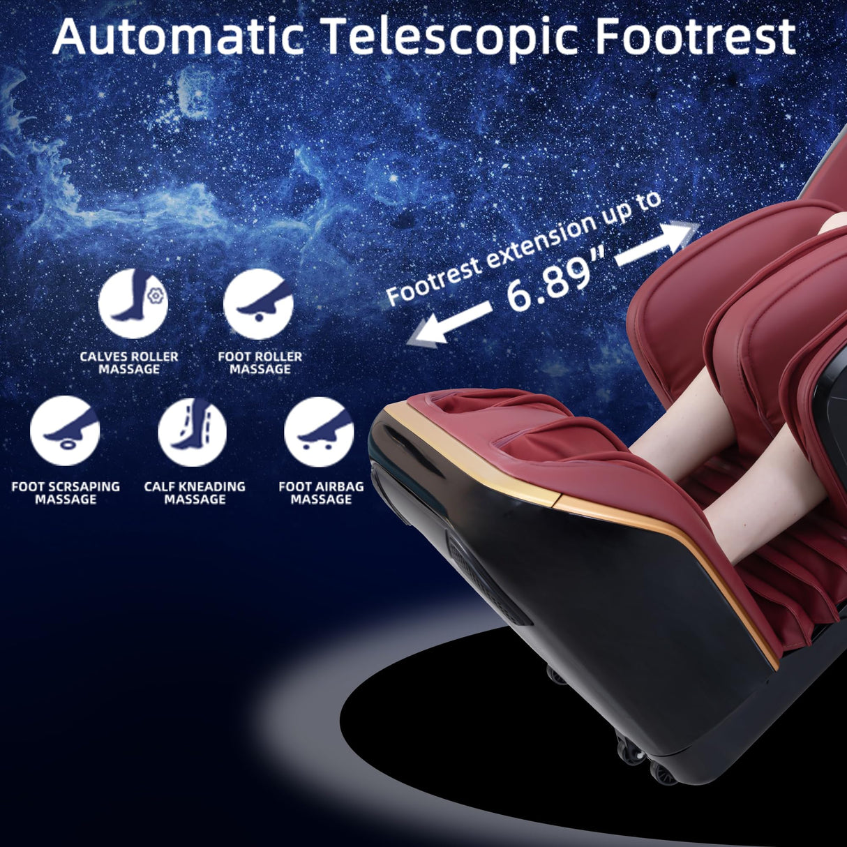 Alfine A860 Full Body 4D Massage Chair - Intelligent Health Detection, Dual-Core System, Zero Gravity Recline, Premium Leather, Customizable Programs, Smartphone Control (Black) Alfine