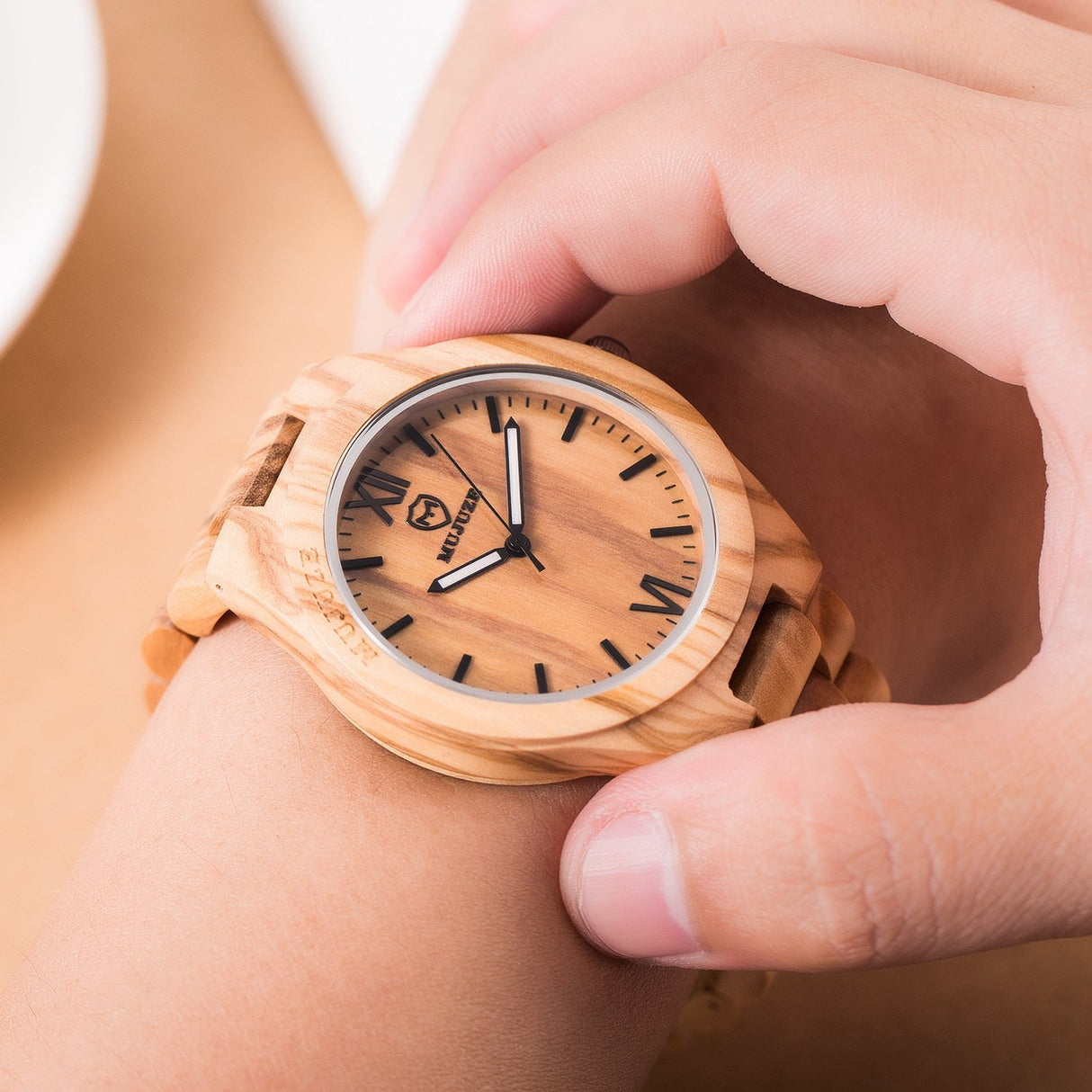 MUJUZE Wood Watch, Wooden Watch for Men, Handmade Lightweight Wooden Wrist Watches, Mens Wooden Watch, Gifts for Men MUJUZE