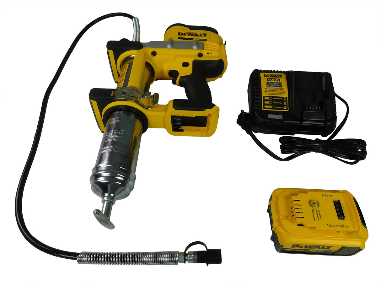 DEWALT DCGG571M1 20 Volt Max Lithium Ion Grease Gun Kit DEWALT