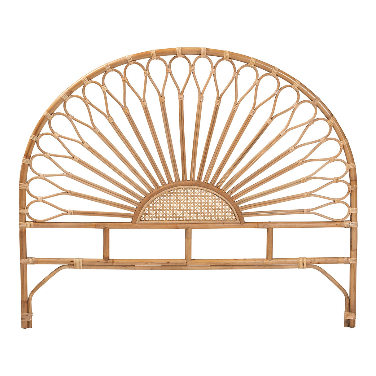 bali & pari Perenna Natural Rattan Standalone Headboard, Queen bali & pari