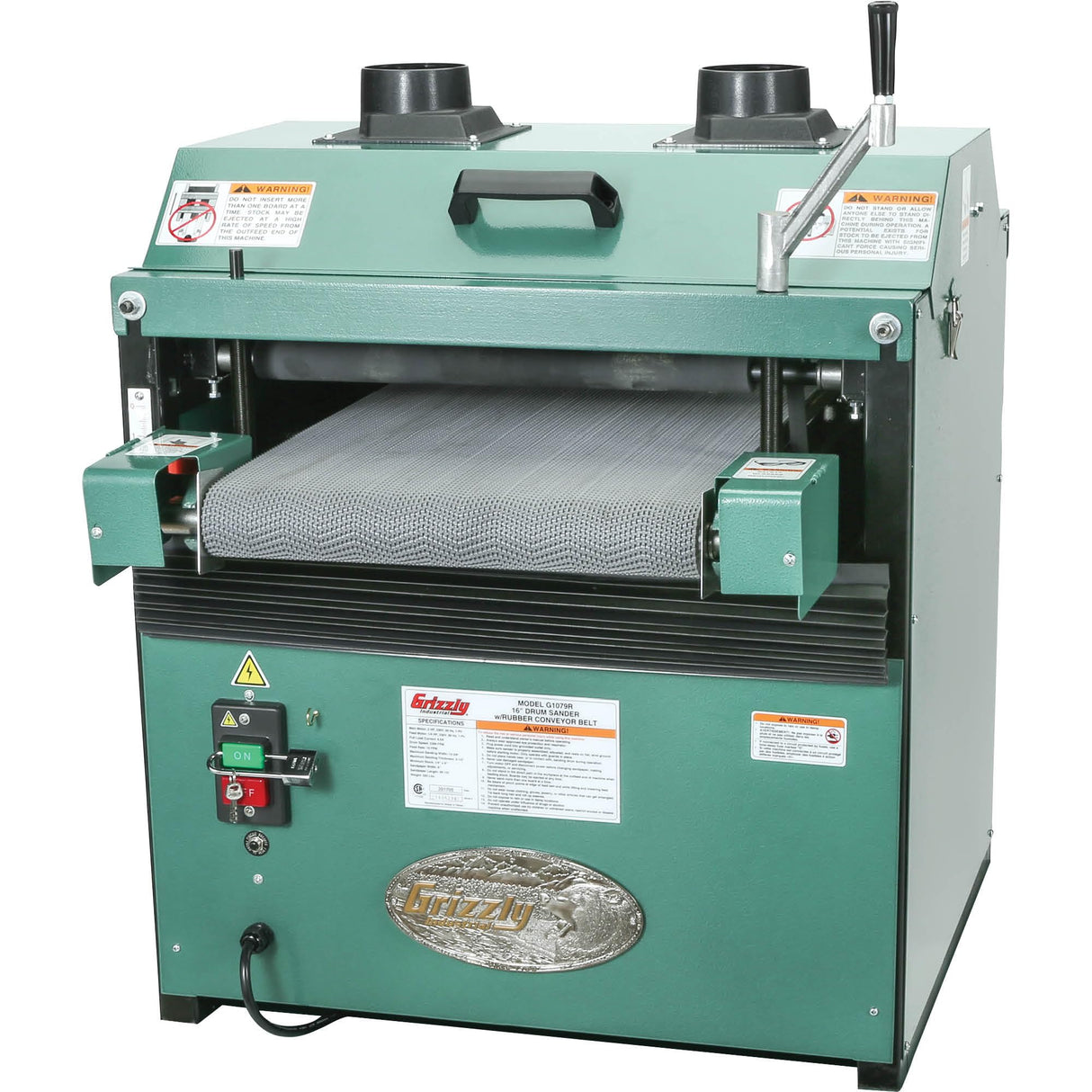 Grizzly G1079R Drum Sander with Rubber Conveyor, 16-Inch Grizzly