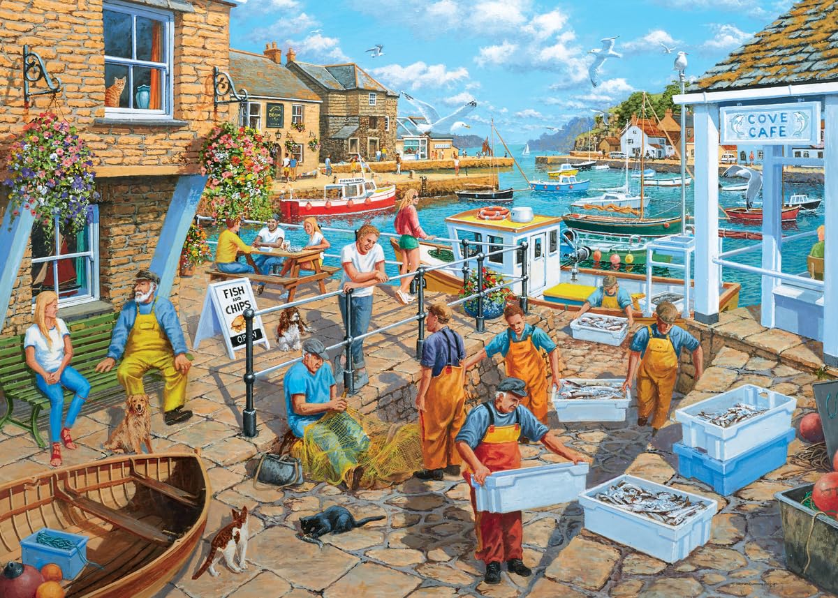 Ravensburger Fisherman's Life 1000 Piece Jigsaw Puzzle for Adults | Unique, Pieces | Anti-Glare Surface | FSC Certified, Eco-Friendly | Amazon Exclusive Ravensburger
