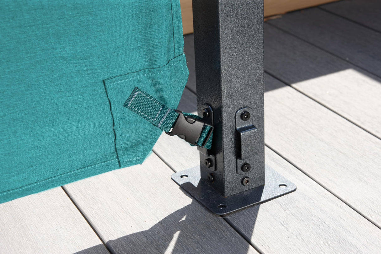 Sojag Outdoor 8' x 8' Dunwich Pergola Open Gazebo, Teal Sojag