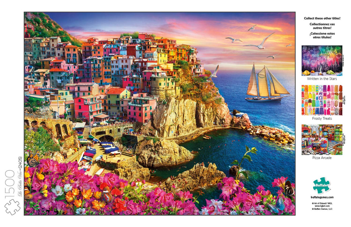 Buffalo Games - Eduard - La Bella Vita - 1500 Piece Jigsaw Puzzle for Adults -Challenging Puzzle Perfect for Game Nights - Finished Size is 38.50 x 26.50 Buffalo Games