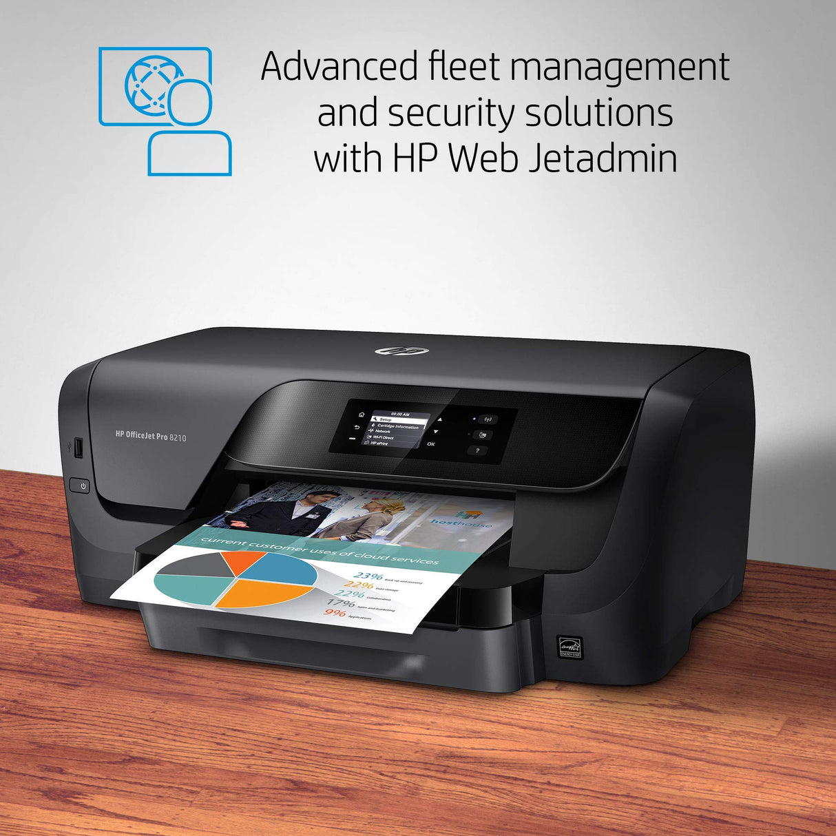 HP OfficeJet Pro 8210 Wireless Color Printer, HP Instant Ink & Amazon Dash Replenishment ready (D9L64A) (Renewed) hp