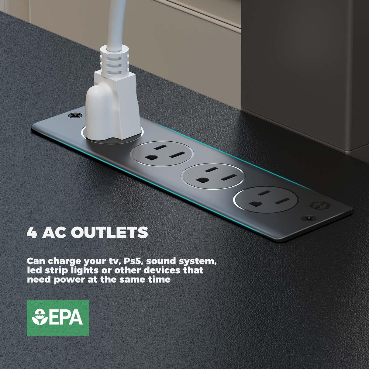 Rolanstar TV Stand with Mount and Power Outlet 59.1", Swivel TV Stand Mount for 32/45/55/60/65/70 inch TVs, Height Adjustable Modern Entertainment Center with Storage & LED Lights, Black TV Table Rolanstar