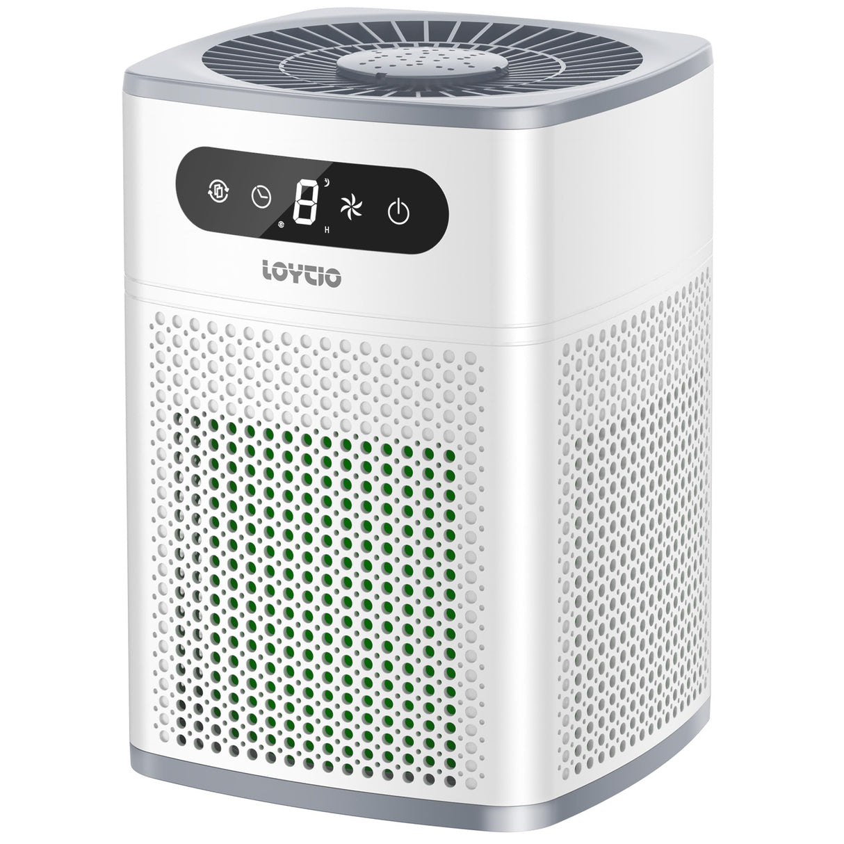 Air Purifiers for Bedroom, HEPA Covers Up to 302 sq.ft Room, 24db Sleep Model, Night Lighting, 3 Timers, with Aromatherapy for Bedroom, Dorm Room, Apartment, Kitchen-HY1800 Loytio