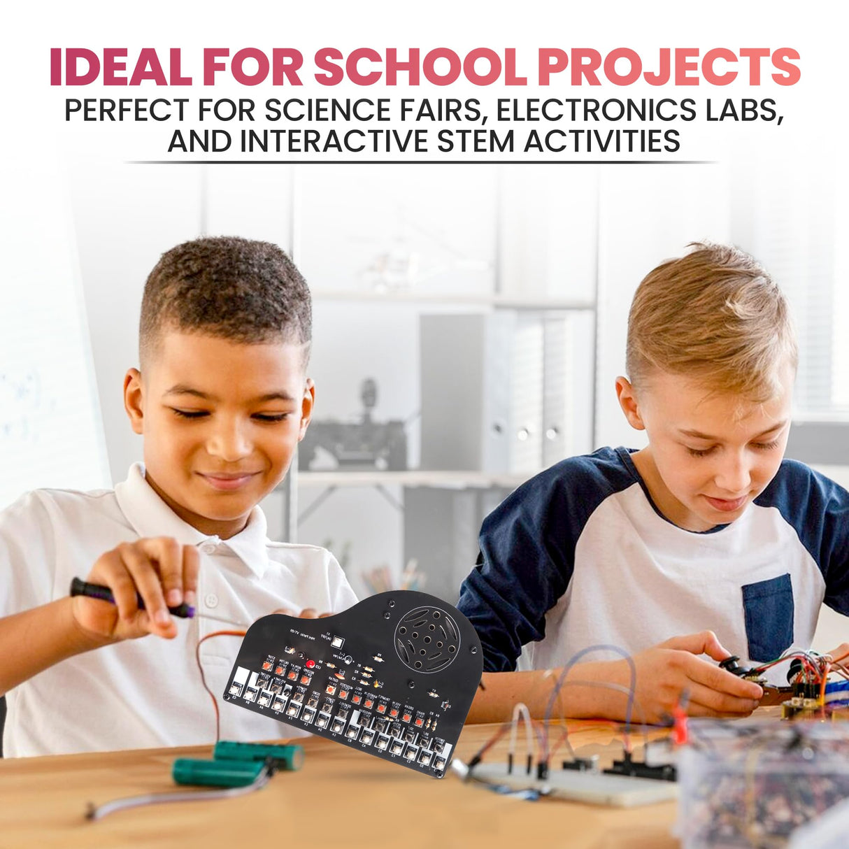 VOGURTIME DIY Piano Soldering Project Kit Electronics Solder Practice Kit, Great STEM Project and Gift, Multi-Function VOGURTIME