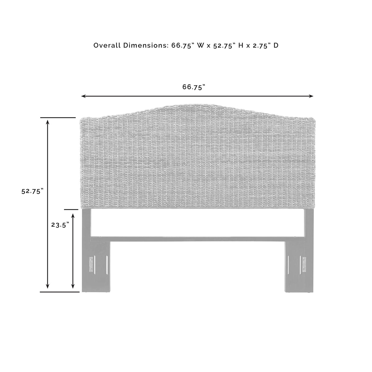 Crosley Furniture Serena Headboard, Queen, Banana Leaf Crosley Furniture