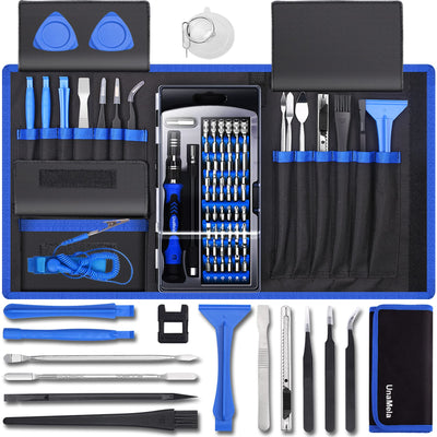 80 IN 1 Professional Computer Repair Tool Kit, Precision Screwdriver Set with 56 Bits, Magnetic Screwdriver Set for Laptop, PC, MacBook, Tablet, iPhone, PS4, Electronics, Gamer Tech Gifts for Men