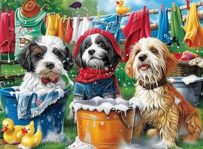 CSZPPQAF Diamond Art Kits for Adults, Animal Dog Diamond Painting Kits for Adults Beginner, 5D DIY Full Drill Diamond Dots Paint by Diamonds Gem Painting for Home Decor 12x16 Inch