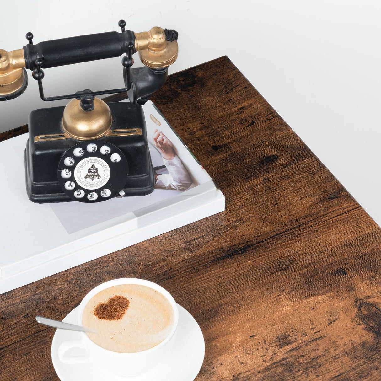 HOOBRO Cat Litter Box Enclosure, Double Door Litter Box Furniture, Hidden Litter Box Furniture, Splash-Proof Litter Control Board, Side Table, Coffee Bedside Table, Rustic Brown FG80MW01 HOOBRO