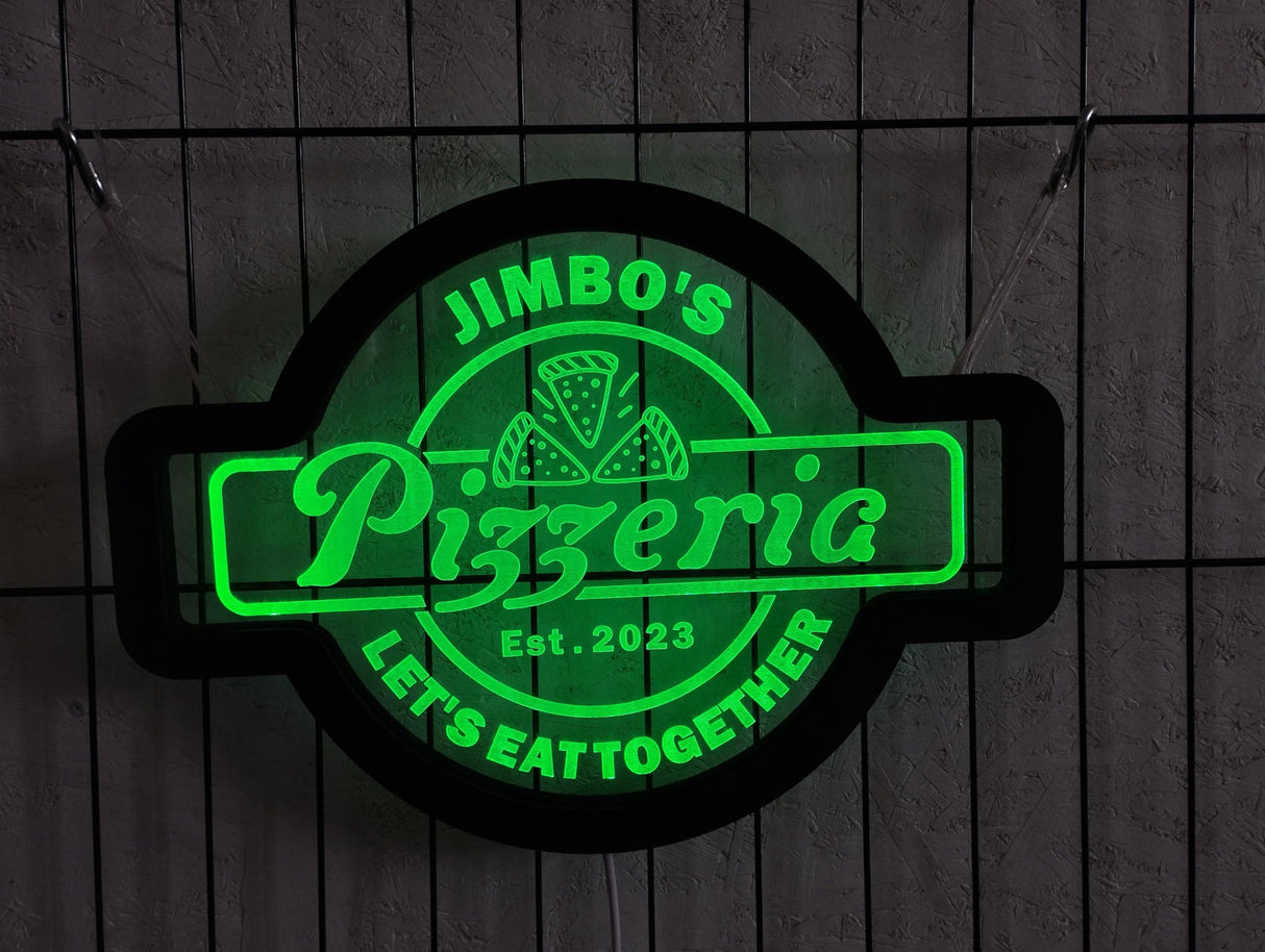 Pizza Neon Sign, Pizza LED Sign, Pizza Light Sign, Pizzeria Neon Sign, Pizzeria Wall Decor, Italian Restaurant Decor, Personalized LED Sign zouwii