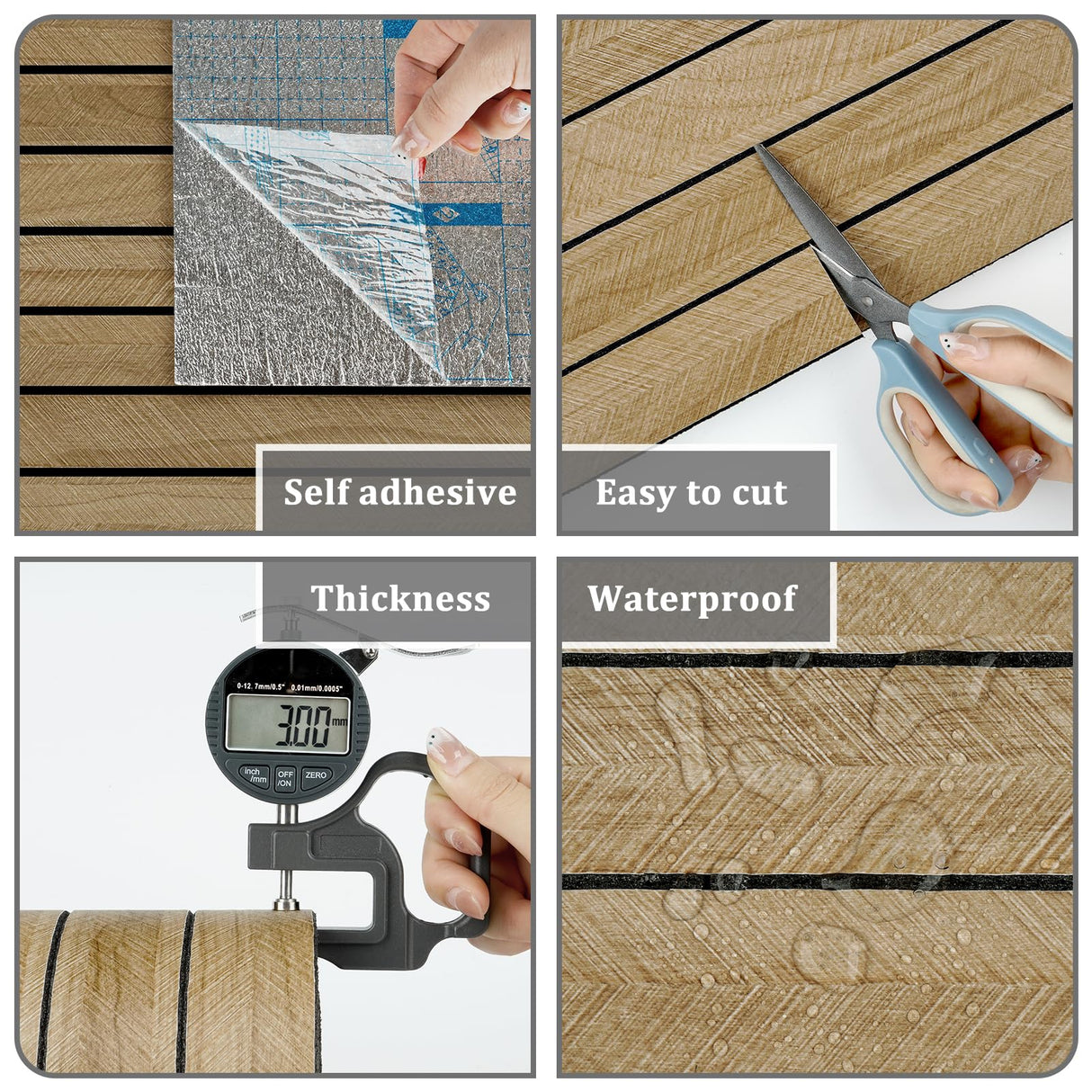 STICKEEP 3D Brown Wood Panels for Walls 120" x 12" Acoustic Slat Wall Paneling Peel and Stick Wood Panels Self Adhesive Flexible Wooden Slat Wallpaper for Bedroom Living Room Wall Decor Ceiling STICKEEP