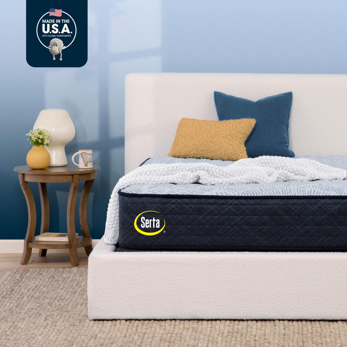 Serta Perfect Sleeper Enhanced 12" King Mattress - Firm, Cooling Gel Memory Foam, Pocket Innersprings for Motion Isolation, Edge Support, CertiPUR-US Certified - Nurture Night Serta