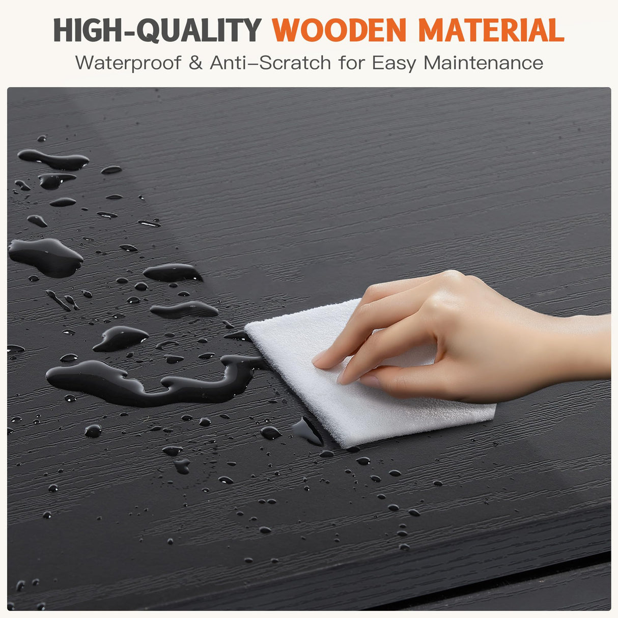 YSSOA TV Stand for 55 60 inch Living Room, 2 Cabinet Media Console Table, Entertainment Center with Storage, Soft Hinge Door with Handle, Wood Feet, Bedroom Furniture-Black YSSOA