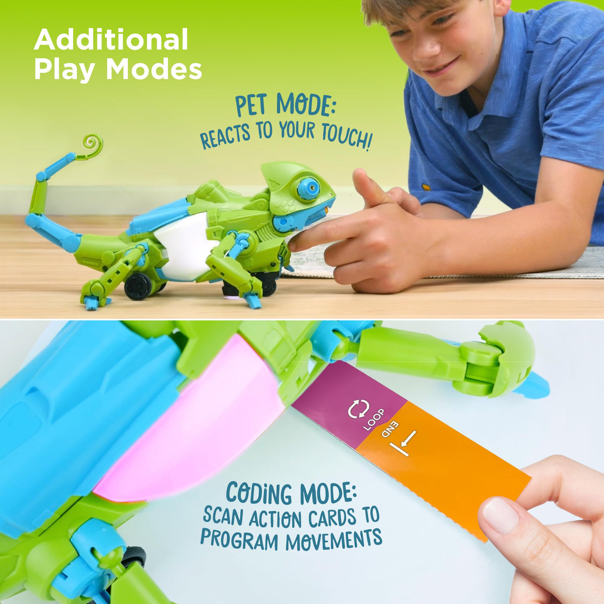 Thames & Kosmos My Robotic Pet: Coding Chameleon STEM Building & Experiment Kit | Color-Sensing Coding Robot for Boys & Girls Ages 8+, Screen-Free Educational Fun, Robotic Reptile with 3 Play Modes Thames & Kosmos