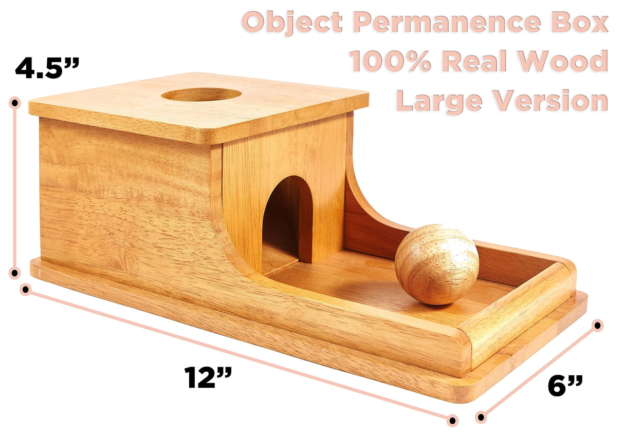 Montessori & Me Infant with Furniture Bundle – Weaning Table & Chair Set, Ball Tracker, Object Permanence Box, Single Shape Puzzles, and Sensory Tissue Box for Early Development and Independence Montessori & Me