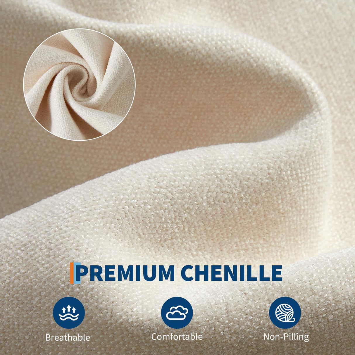 GarveeHome Power Recliner Chair, 270° Swivel Rocking Glider with USB Charging Port, Soft Chenille Upholstered Fabric, Ergonomic Modern Nursery Chair for Living Room, Bedroom, Nursery (Beige) GarveeHome