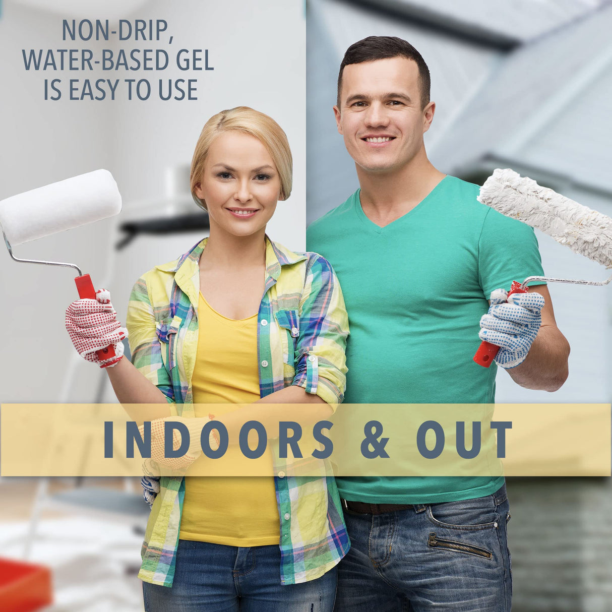 Smart 'n Easy Paint & Varnish Remover Gel - Do It Yourself Friendly Paint Remover - Strips Multiple Layers of Acrylic, Latex, Oil & Water-Based Paints & Varnishes - 32oz Safe 'n Easy