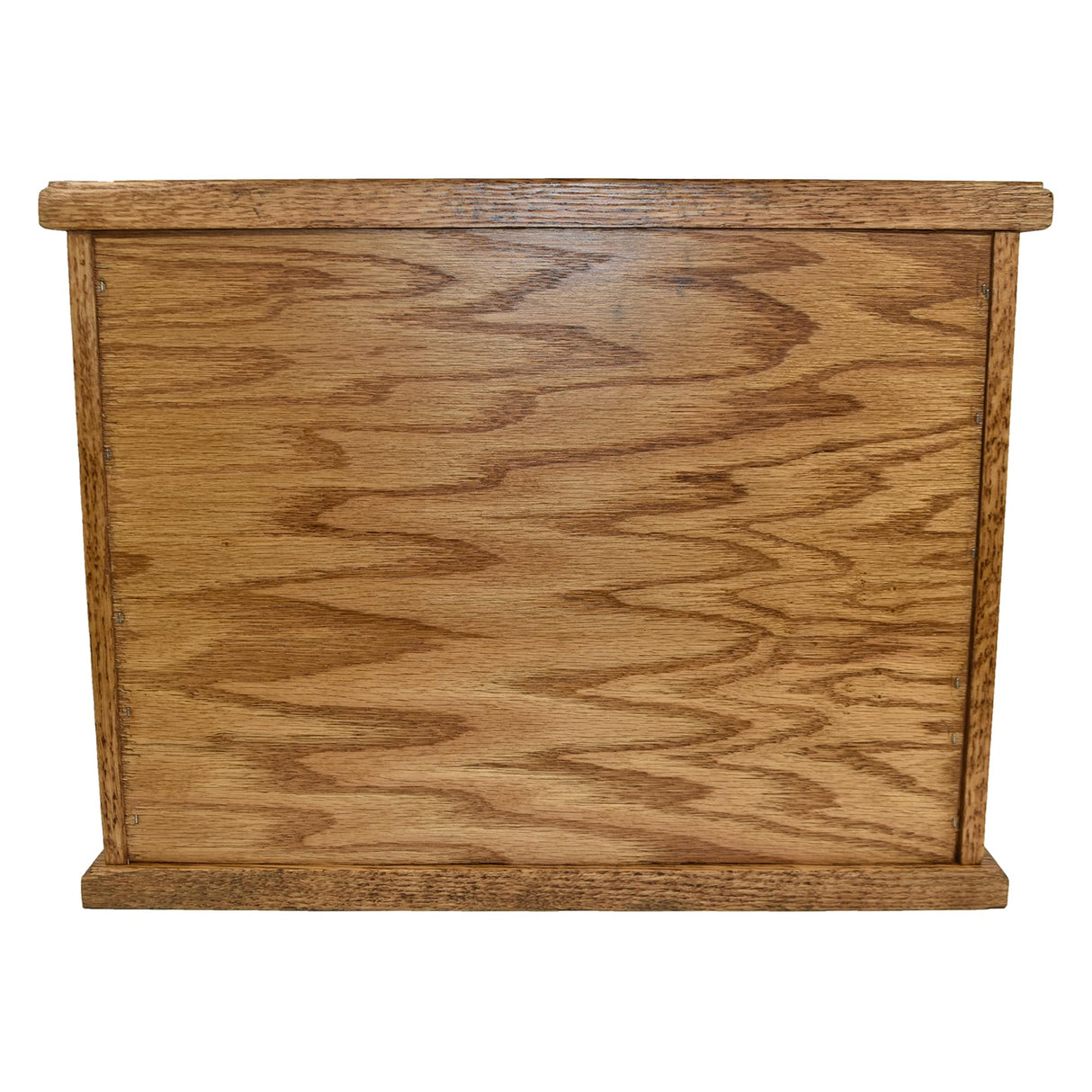 DutchCrafters Amish USA Made Solid Wood Countertop Bread Box with Drawer, Bread Holder for Kitchen Counter, Large Bread Box for Kitchen Countertop (Oak - Medium Walnut) DutchCrafters