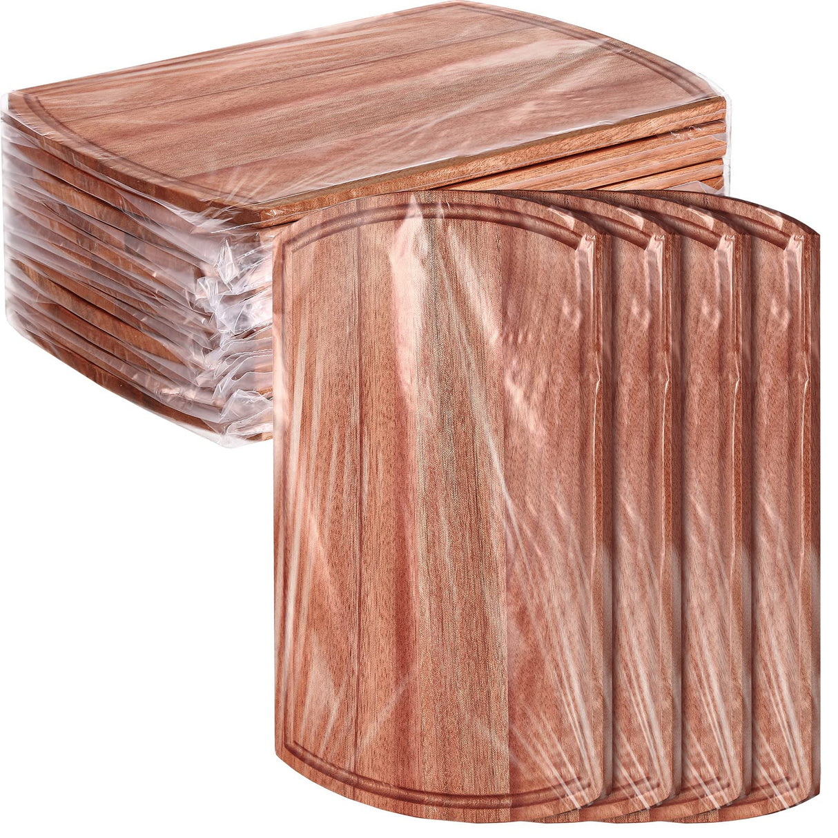 Patelai 12 Pack Large Cutting Boards Bulk Wooden Cutting Board Kitchen Chopping Boards for Crafts DIY Wedding Housewarming Gift (12 x 9 Inch,Walnut Wood) Patelai